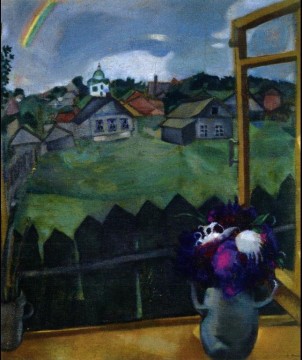 窓ヴィテプスク現代マルク・シャガール Oil Paintings